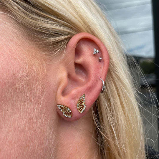 Mother's Day Gift Butterfly Wings Studs-Engravingift