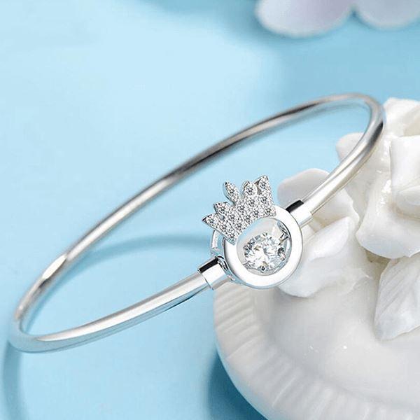 Christmas Gift To My Badass Daughter - Luxe Crown Bangle Bracelet Gift Set