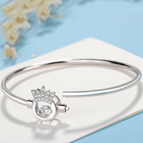 Christmas Gift To My Badass Daughter - Luxe Crown Bangle Bracelet Gift Set