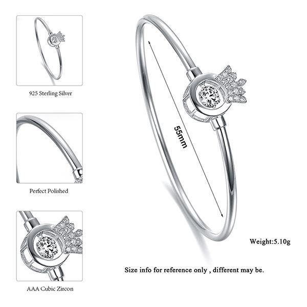 Christmas Gift To My Badass Daughter - Luxe Crown Bangle Bracelet Gift Set