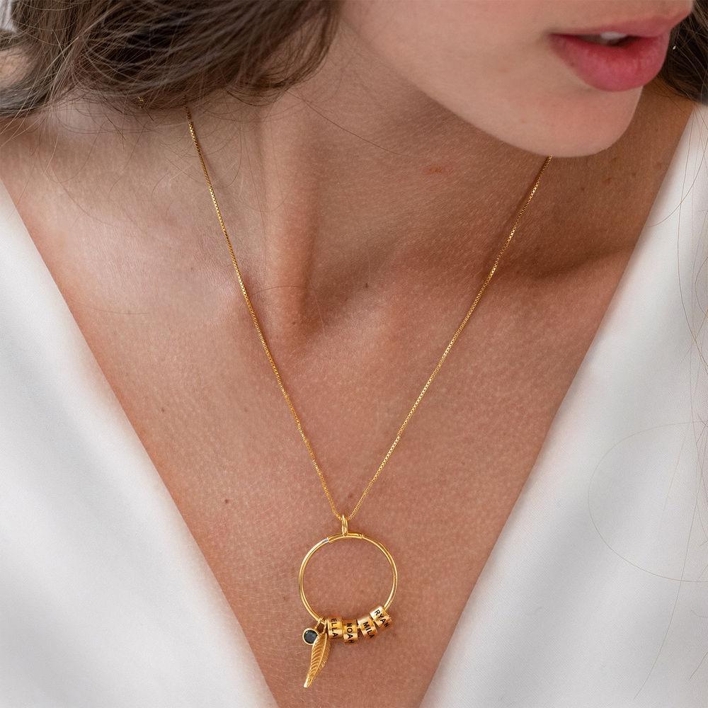 Mother's Day Gift Linda Circle Pendant Necklace-Engravingift