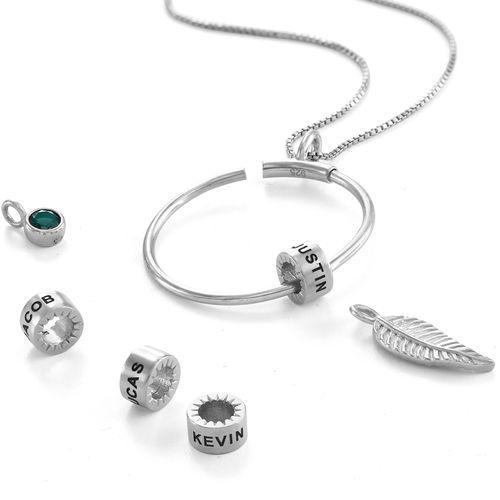 Mother's Day Gift Linda Circle Pendant Necklace-Engravingift