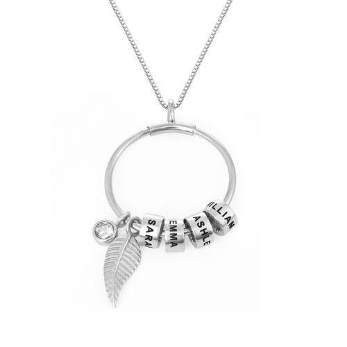 Mother's Day Gift Linda Circle Pendant Necklace-Engravingift