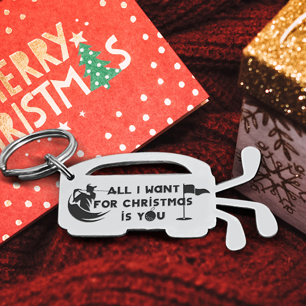 Mother's Day Day Gift Mother's Day Day gift Golf Club Bag Keychain - Golf - To My Par-Fect Man - I Gave My Heart To You-Engravingift