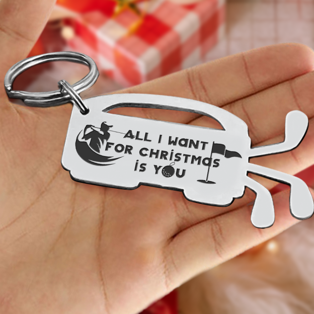 Mother's Day Day Gift Mother's Day Day gift Golf Club Bag Keychain - Golf - To My Par-Fect Man - I Gave My Heart To You-Engravingift