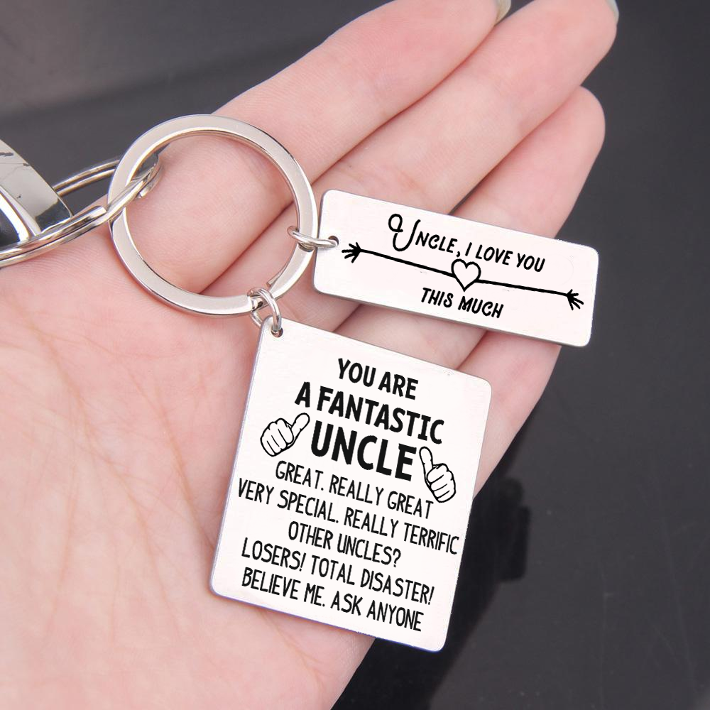 Father's Day Gift Calendar Keychain - Family - To My Uncle - You're A Fantastic Uncle-Engravingift