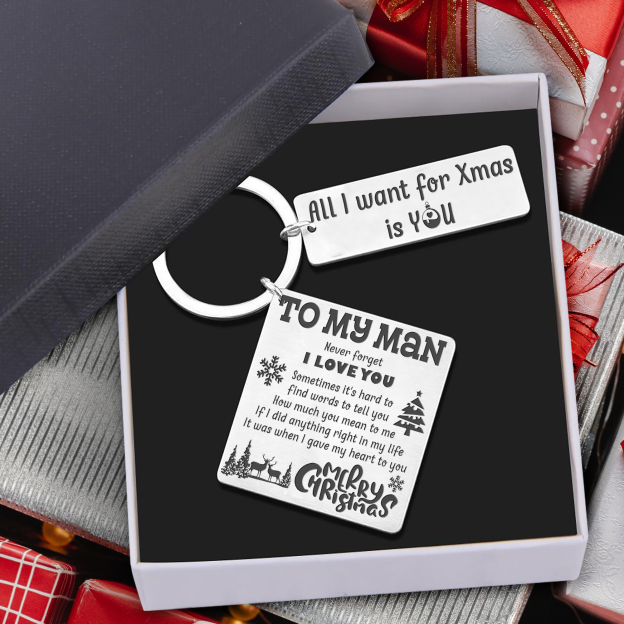 Father's Day Gift Calendar Keychain - Family - To My Man - Never Forget I Love You