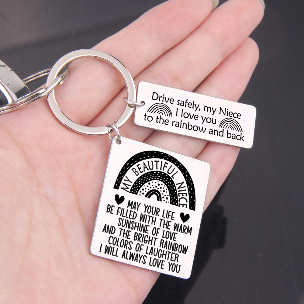 Mother's Day Gift Calendar Keychain - Family - To My Niece - I Will Always Love You-Engravingift