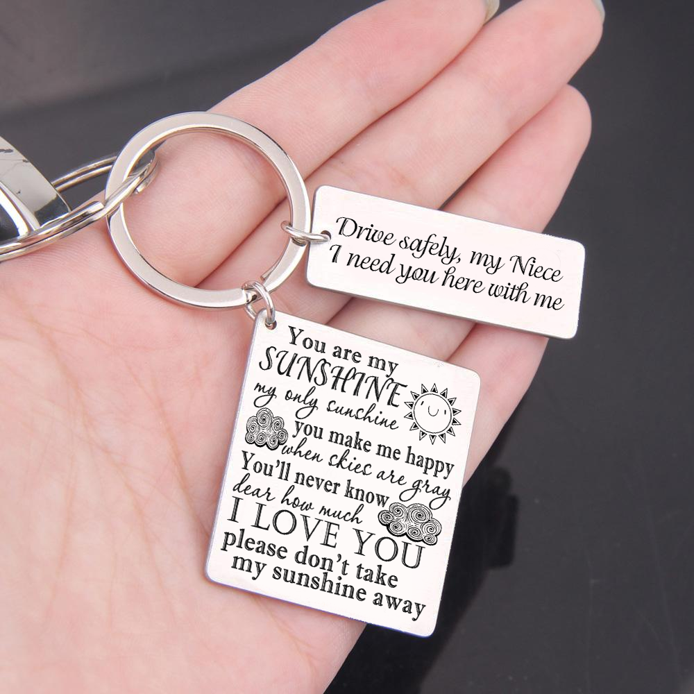 Mother's Day Gift Calendar Keychain - Family - To My Niece - I Need You Here With Me-Engravingift