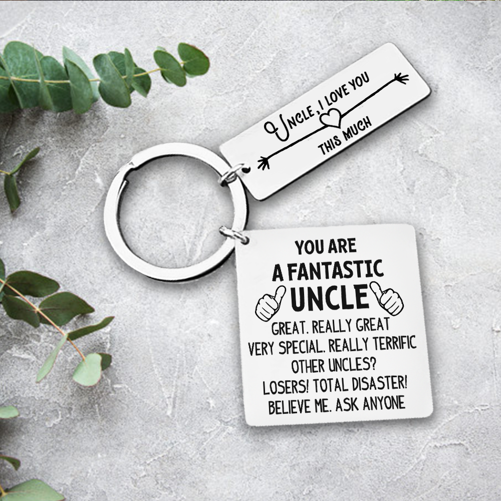 Father's Day Gift Calendar Keychain - Family - To My Uncle - You're A Fantastic Uncle-Engravingift