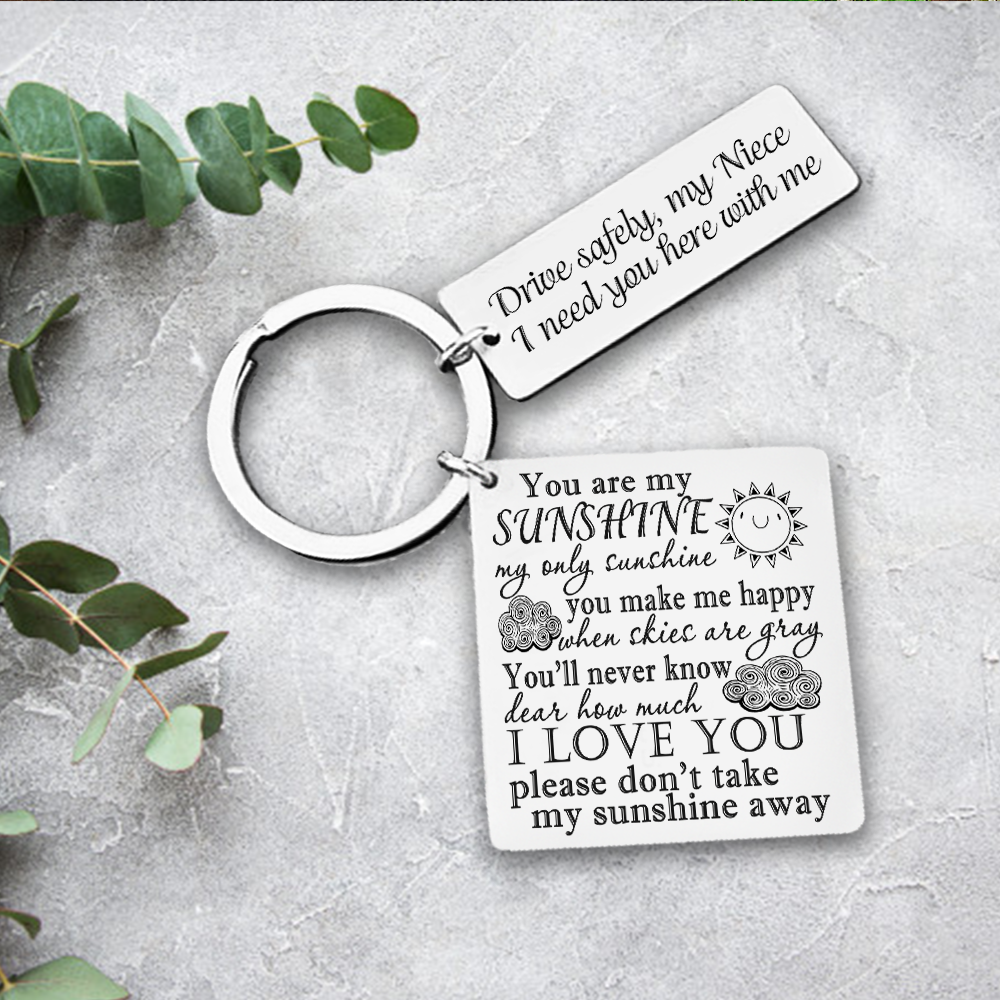 Mother's Day Gift Calendar Keychain - Family - To My Niece - I Need You Here With Me-Engravingift