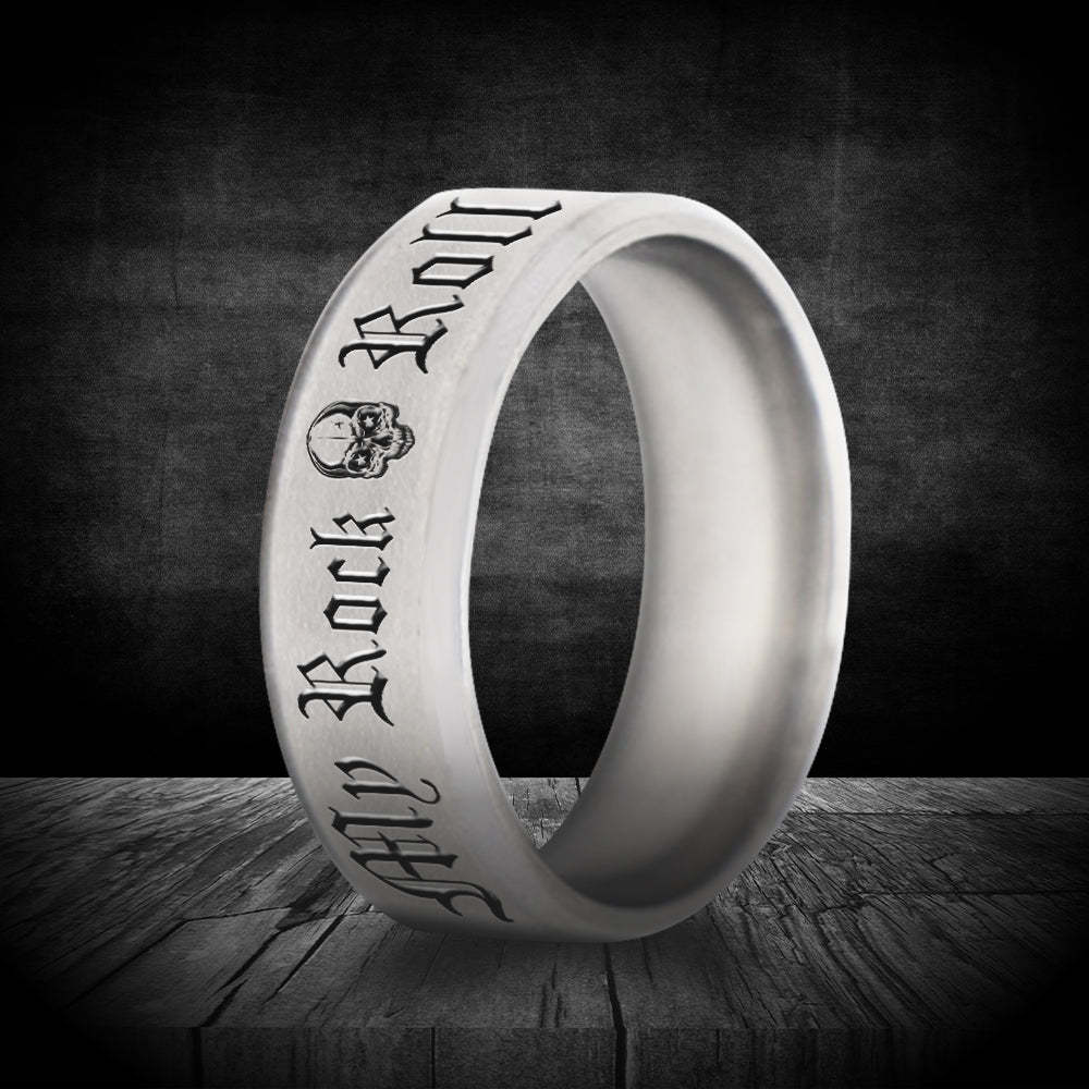 Mother's Day Gift Rock 'N' Roll Ring - Guitar - To My Rockin' Man - You Are The Beat In My Heart-Engravingift