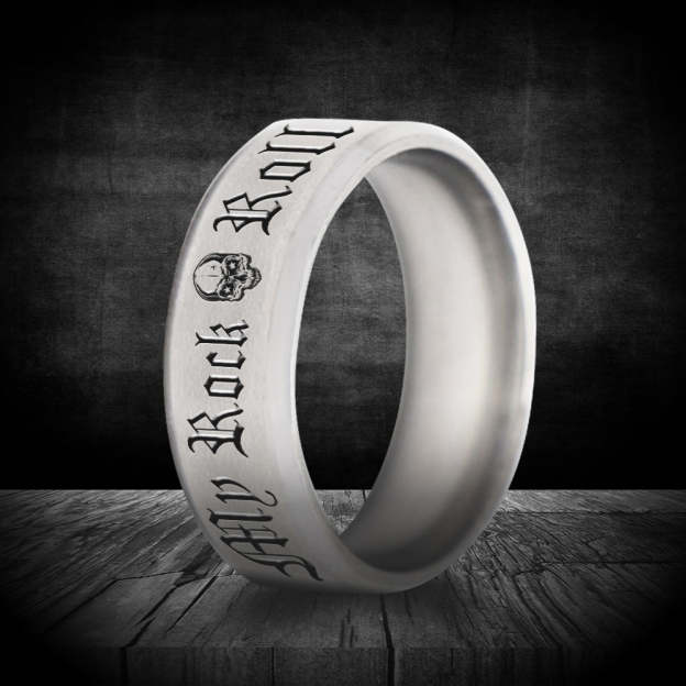 Mother's Day Gift Rock 'N' Roll Ring - Guitar - To My Rockin' Man - You Are The Beat In My Heart-Engravingift