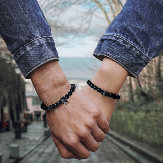 Christmas Gift King & Queen Couple Bracelets - I Love You