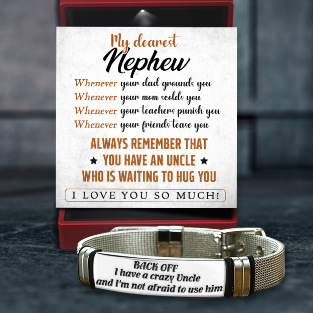 Mother's Day Gift Fashion Bracelet - Family - To My Nephew - I Love You So Much-Engravingift