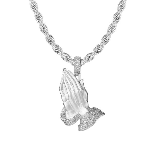 Father's Day Gift Praying Hand Pendant-Engravingift