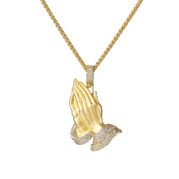 Father's Day Gift Praying Hand Pendant-Engravingift