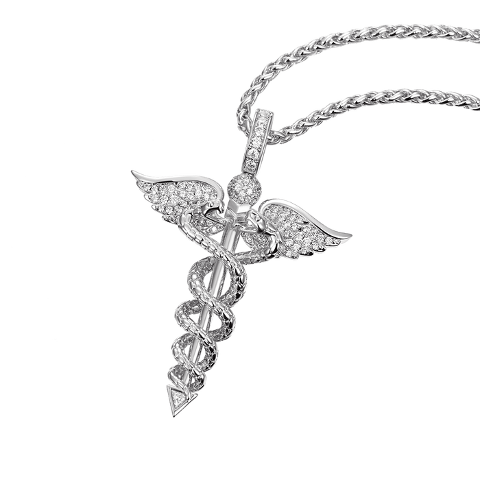 Father's Day Gift Staff of Hermes Pendant-Engravingift