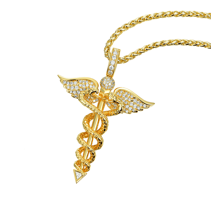 Father's Day Gift Staff of Hermes Pendant-Engravingift