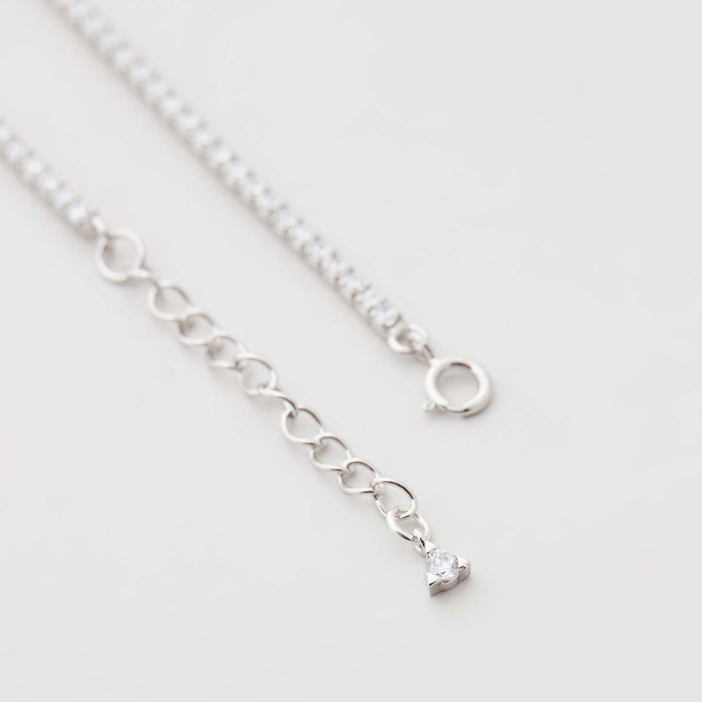 Mother's Day Gift Paris Tennis Bracelet - Silver-Engravingift