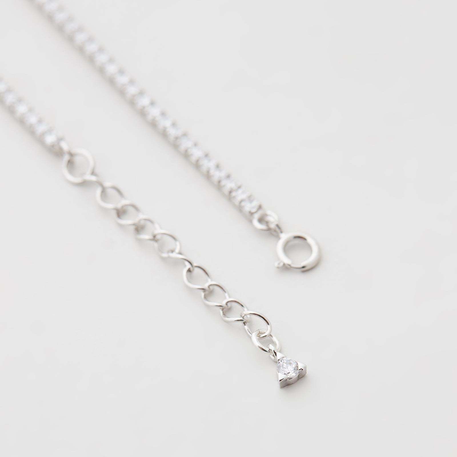 Mother's Day Gift Paris Tennis Bracelet - Silver-Engravingift
