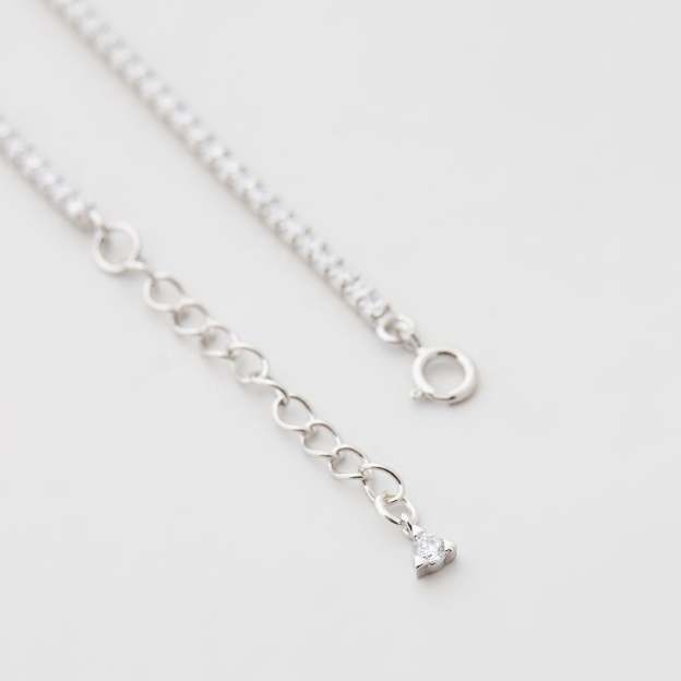 Mother's Day Gift Paris Tennis Bracelet - Silver-Engravingift