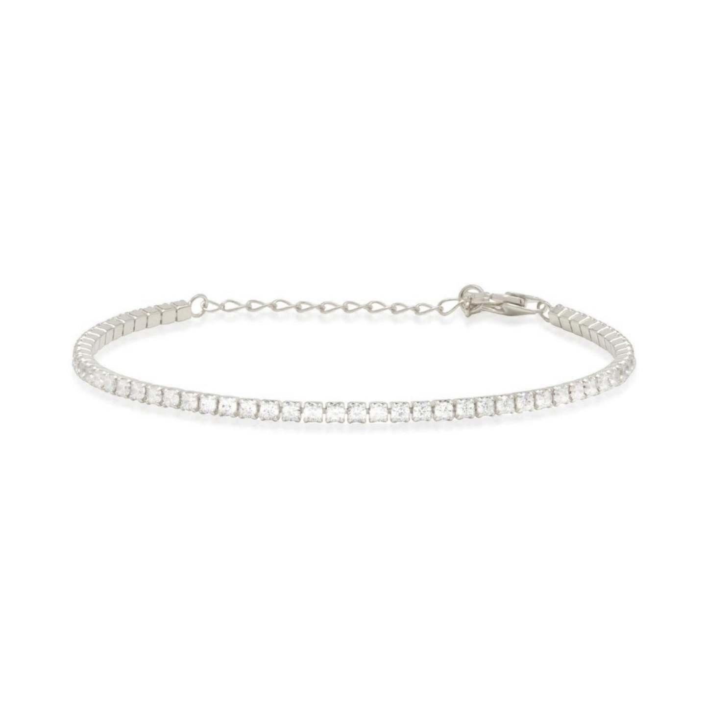 Mother's Day Gift Paris Tennis Bracelet - Silver-Engravingift
