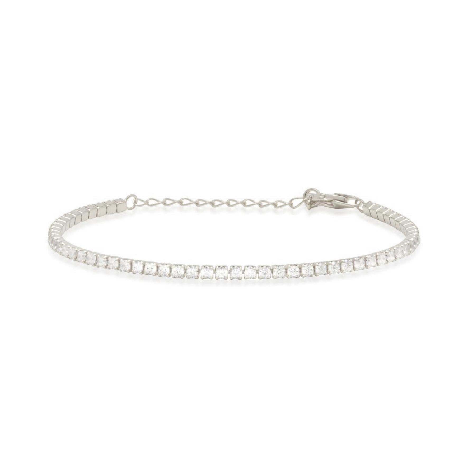 Mother's Day Gift Paris Tennis Bracelet - Silver-Engravingift
