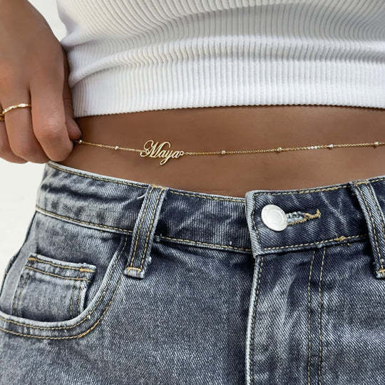 Custom Name Belly Chain