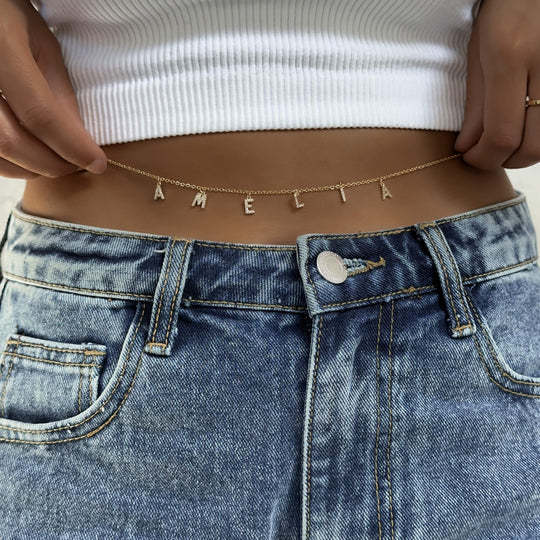 Custom Name Belly Chain
