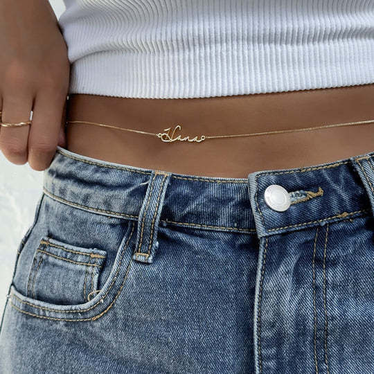 Custom Name Belly Chain