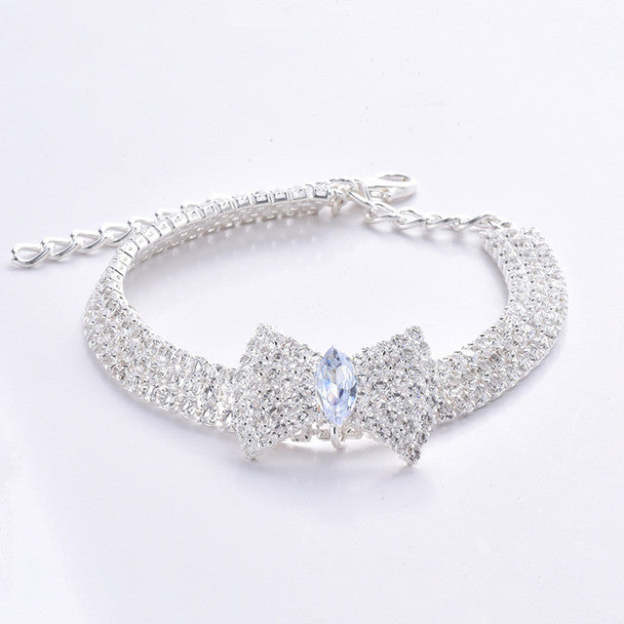 Mother's Day Gift Bling Rhinestone Dog Collar Crystal Puppy-Engravingift