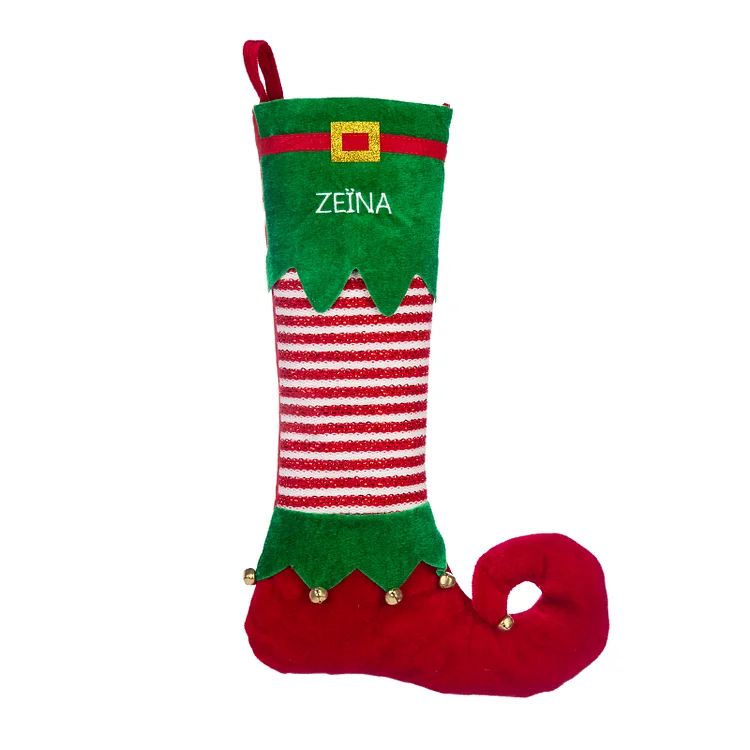 Personalized Christmas Stocking Ornaments Custom 1 Name Gift Bag Christmas Gifts for Family and Friends-Engravingift