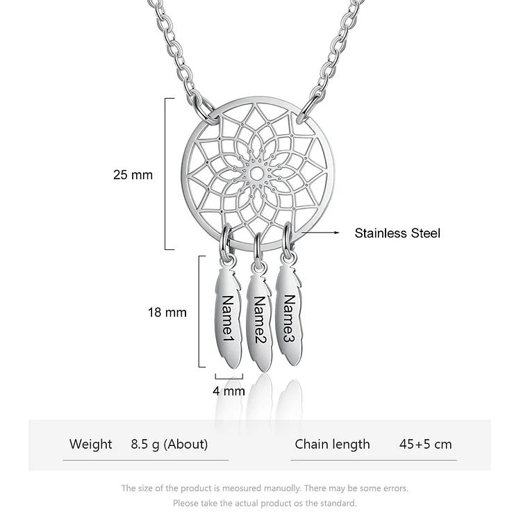 Personalized Dream Catcher Necklace