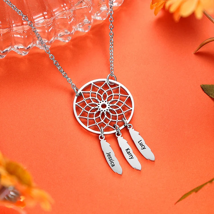 Personalized Dream Catcher Necklace