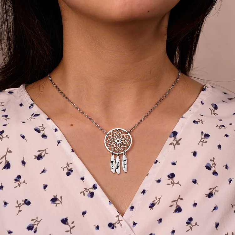 Personalized Dream Catcher Necklace