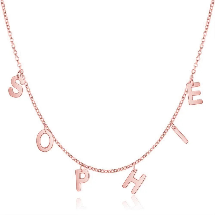 Personalized Initial Name Necklace Letter Necklace