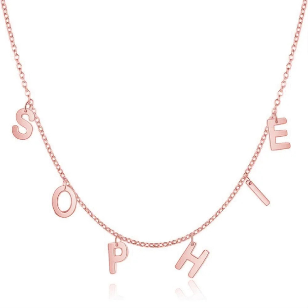 Personalized Initial Name Necklace Letter Necklace