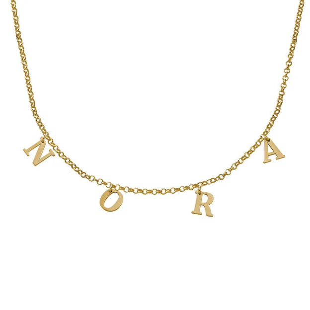 Personalized Initial Name Necklace Letter Necklace