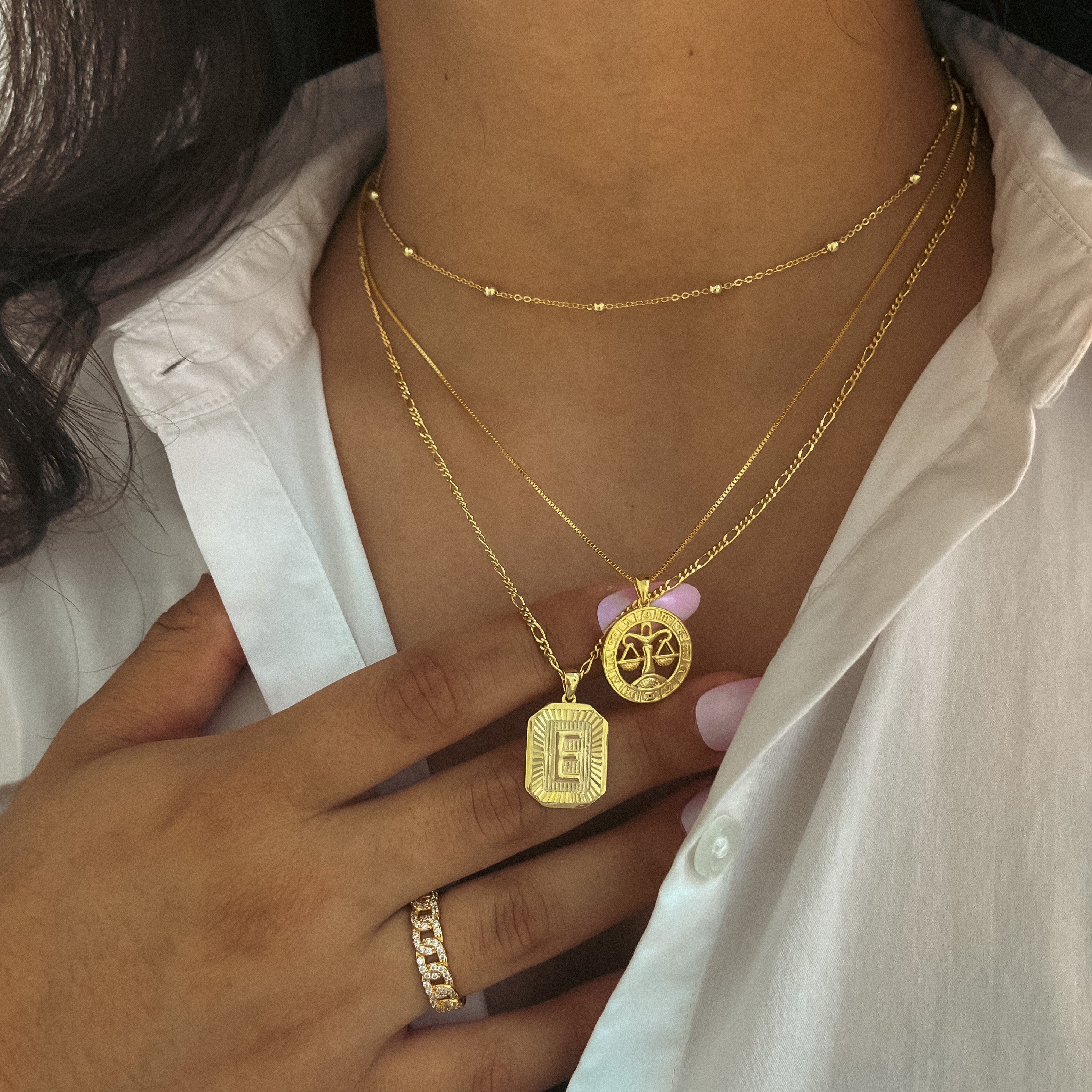 Mother's Day Gift Diamond Chain Ring-Engravingift