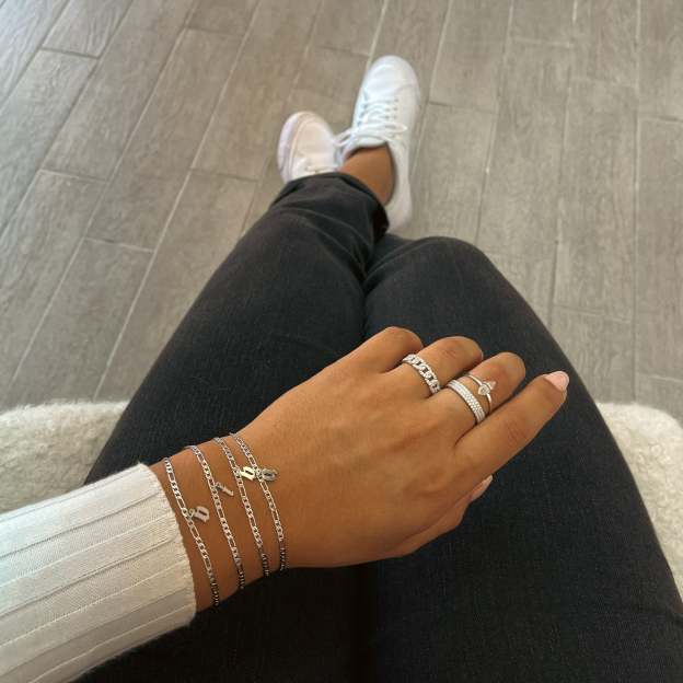 Mother's Day Gift Diamond Chain Ring-Engravingift