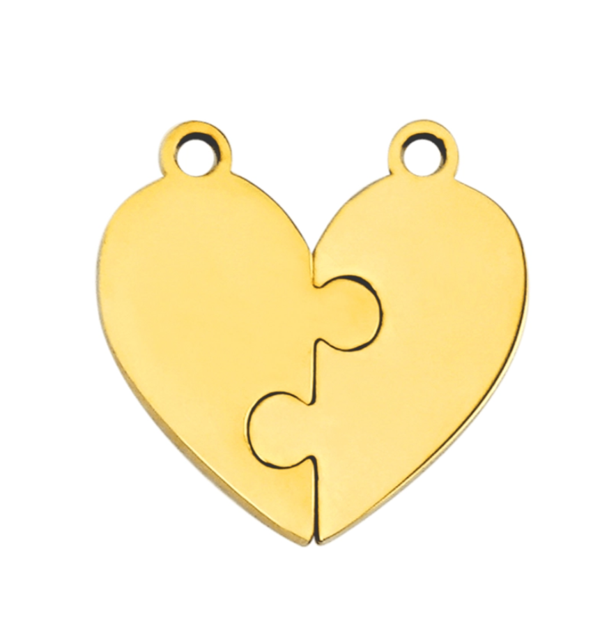 Personalized Heart Puzzle Names Keychain-Gift For Friend Or Family
