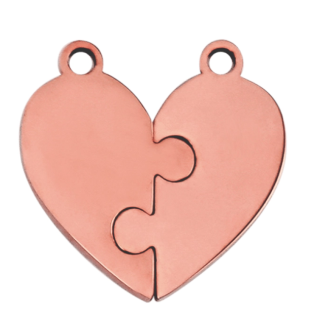 Personalized Heart Puzzle Names Keychain-Gift For Friend Or Family
