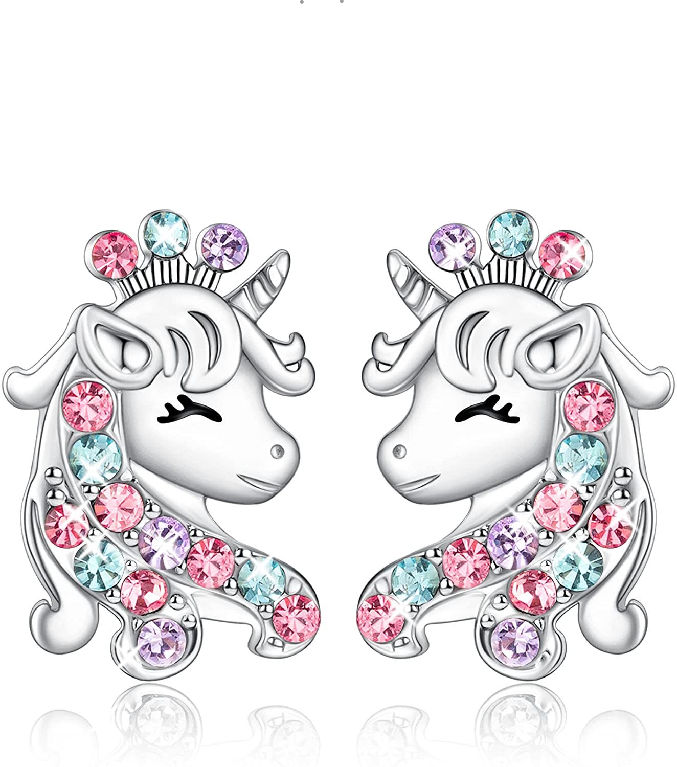 Christmas Gift Unicorn Earrings with Zircon You Are Magical-Engravingift