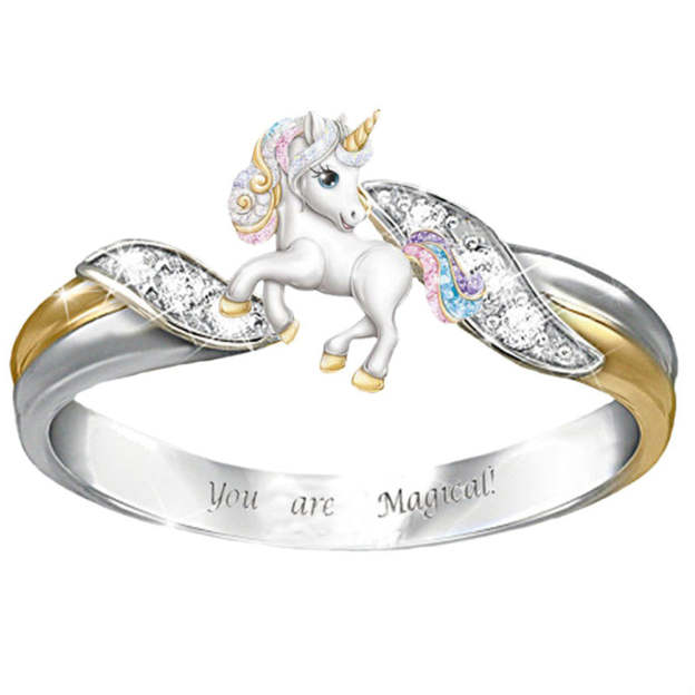 Mother's Day Gift Personalized Rainbow Unicorn Necklace-Engravingift