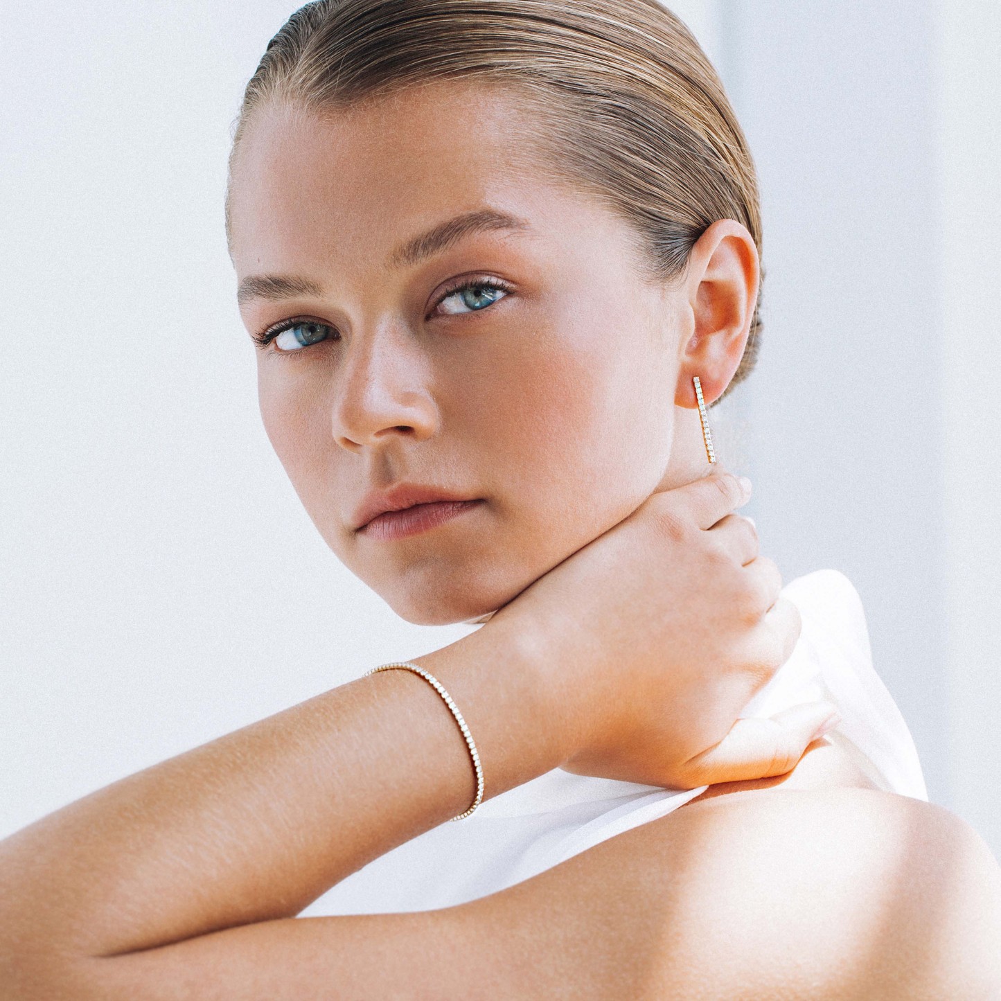 Mother's Day Gift Paris Tennis Bracelet - Silver-Engravingift