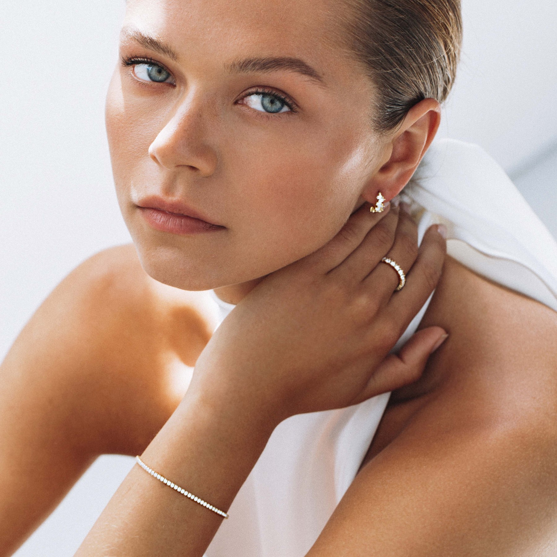 Mother's Day Gift Paris Tennis Bracelet - Silver-Engravingift
