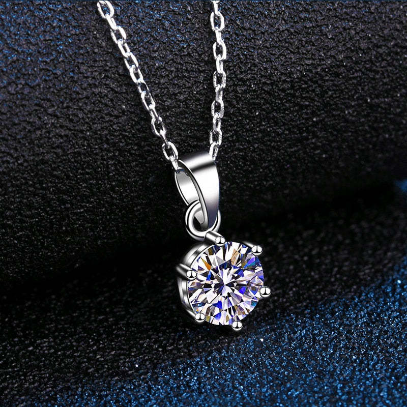 Genuine Moissanite VVS1 D Color Necklace - 1013Bazaar