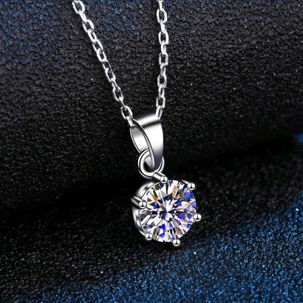 Genuine Moissanite VVS1 D Color Necklace - 1013Bazaar