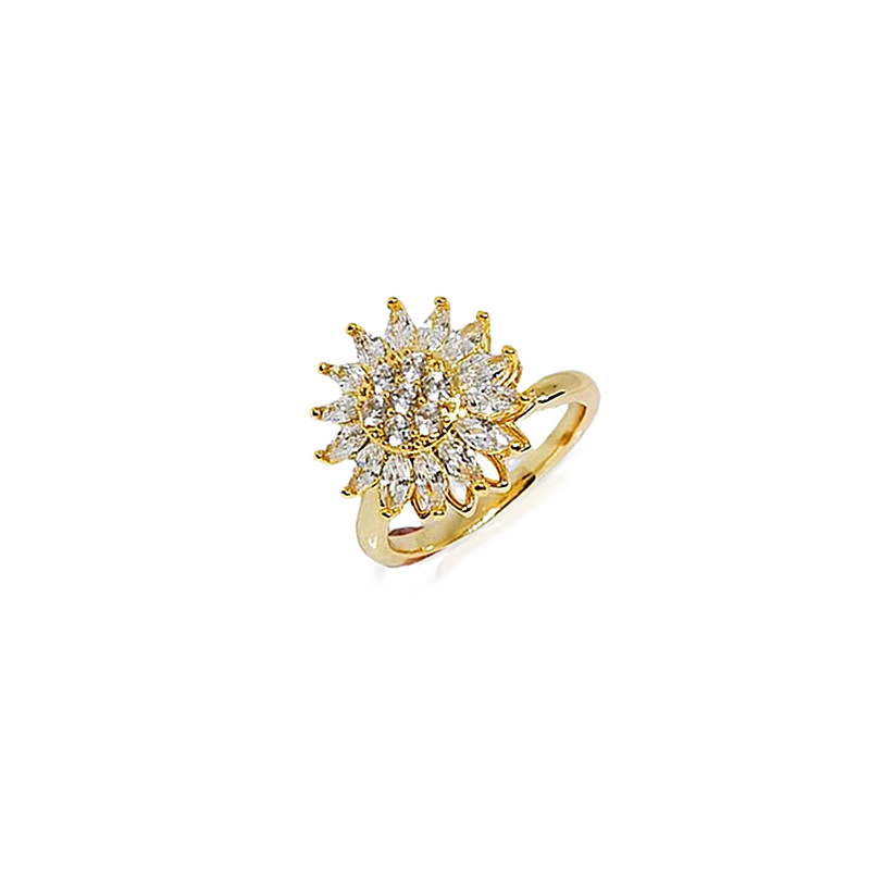 Mother's Day Gift Adjustable Sunflower Spinning Fidget Ring-Engravingift